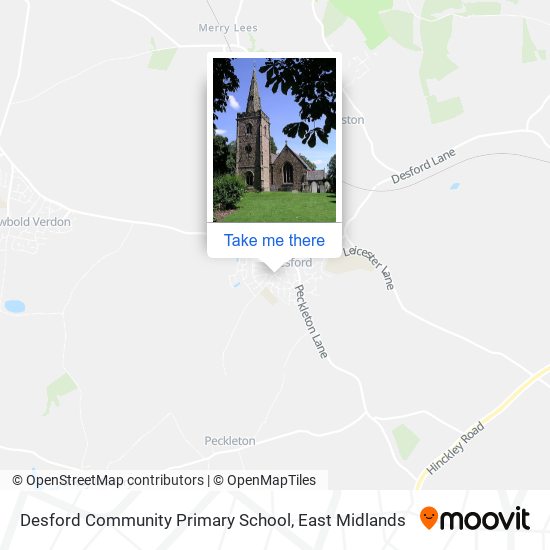Desford Community Primary School map