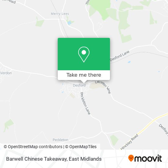 Barwell Chinese Takeaway map