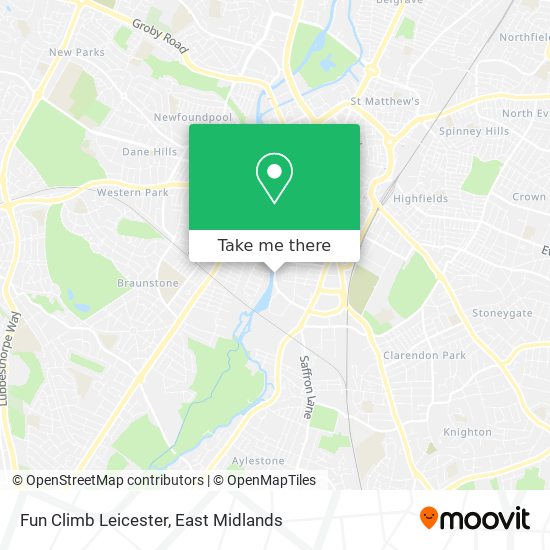 Fun Climb Leicester map