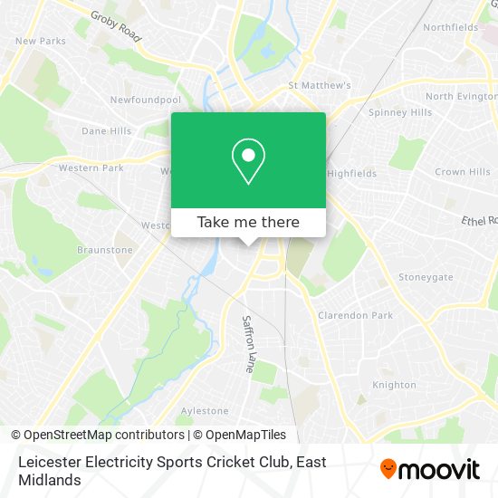 Leicester Electricity Sports Cricket Club map