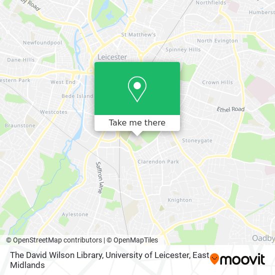The David Wilson Library, University of Leicester map