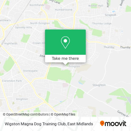 Wigston Magna Dog Training Club map