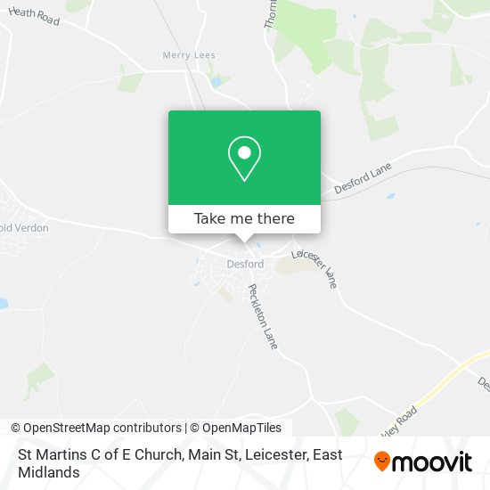 St Martins C of E Church, Main St, Leicester map