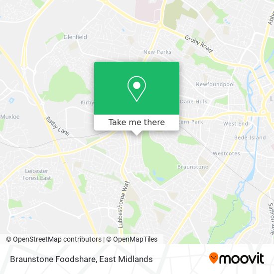 Braunstone Foodshare map