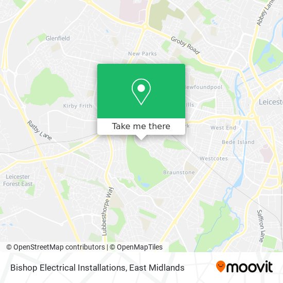 Bishop Electrical Installations map