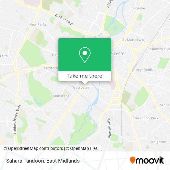 Sahara Tandoori map