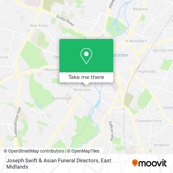Joseph Swift & Asian Funeral Directors map
