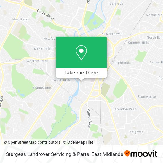 Sturgess Landrover Servicing & Parts map