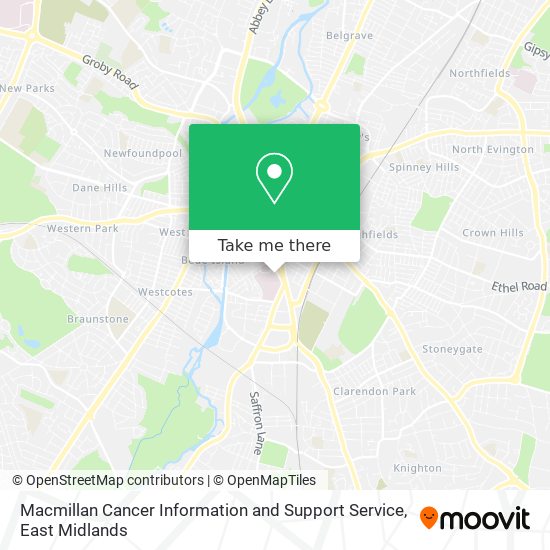 Macmillan Cancer Information and Support Service map