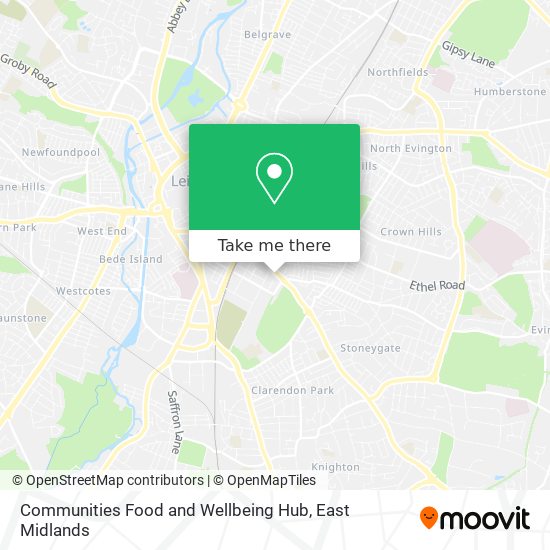 Communities Food and Wellbeing Hub map