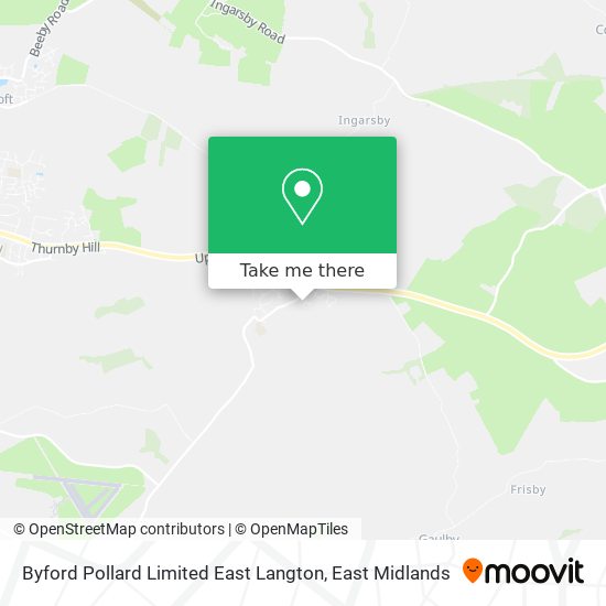 Byford Pollard Limited East Langton map