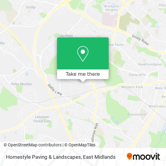 Homestyle Paving & Landscapes map