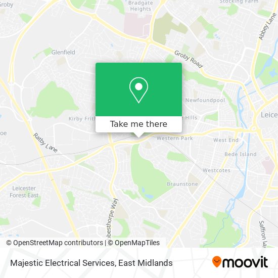 Majestic Electrical Services map