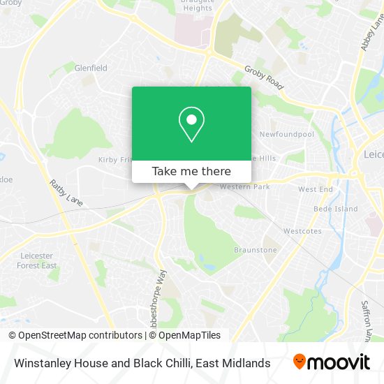 Winstanley House and Black Chilli map