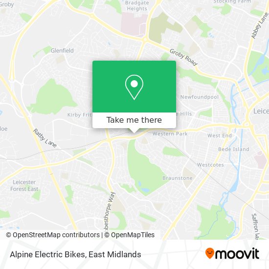 Alpine Electric Bikes map