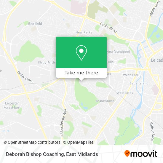 Deborah Bishop Coaching map