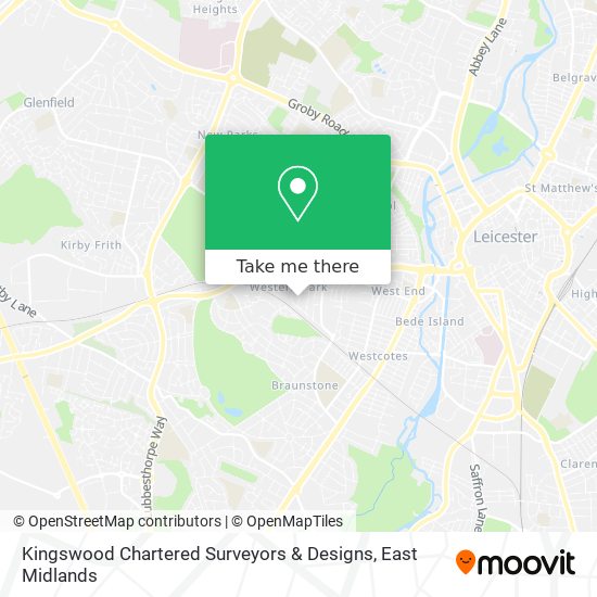 Kingswood Chartered Surveyors & Designs map