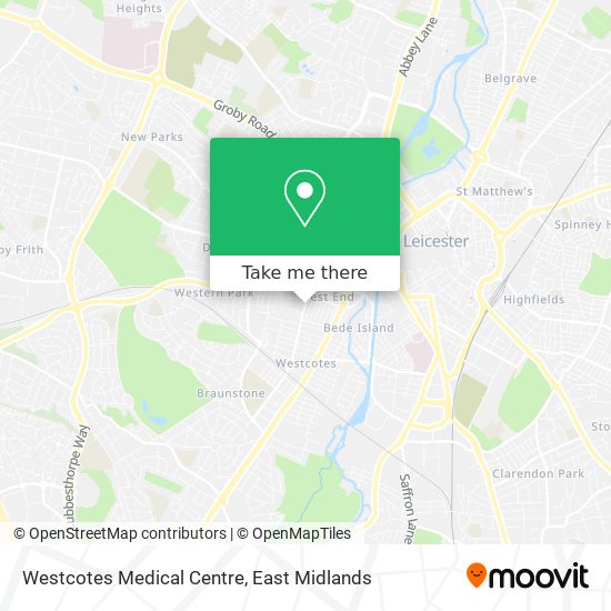 Westcotes Medical Centre map