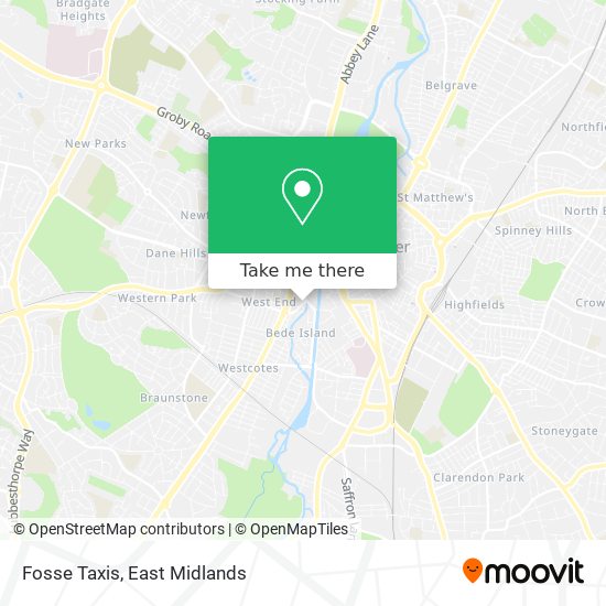 Fosse Taxis map