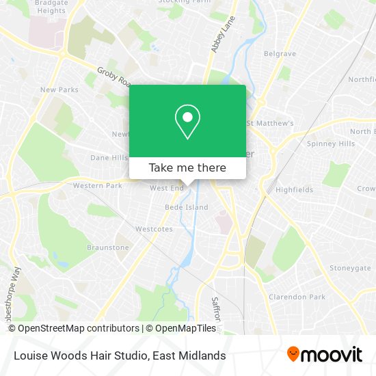 Louise Woods Hair Studio map