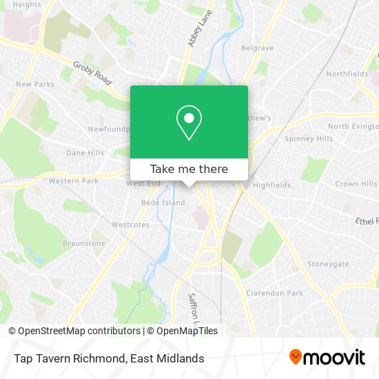 Tap Tavern Richmond map