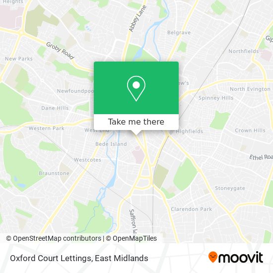 Oxford Court Lettings map