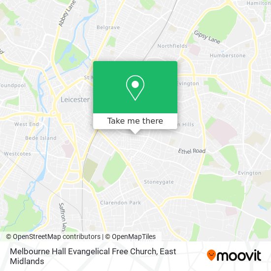 Melbourne Hall Evangelical Free Church map