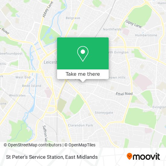 St Peter's Service Station map