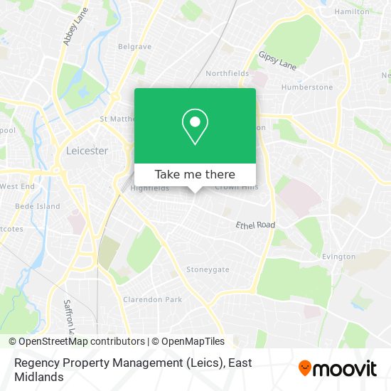 Regency Property Management (Leics) map