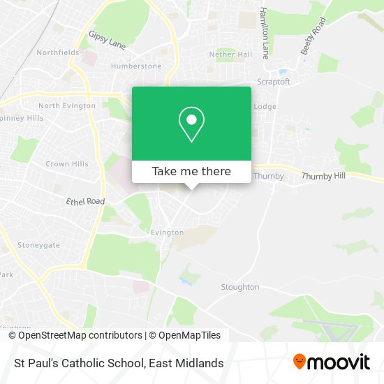 St Paul's Catholic School map