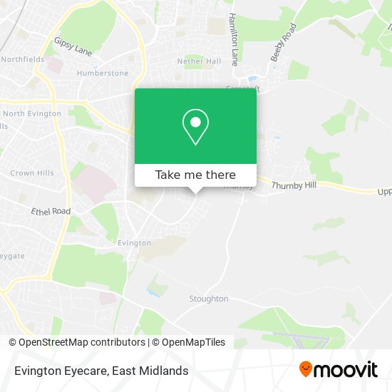 Evington Eyecare map