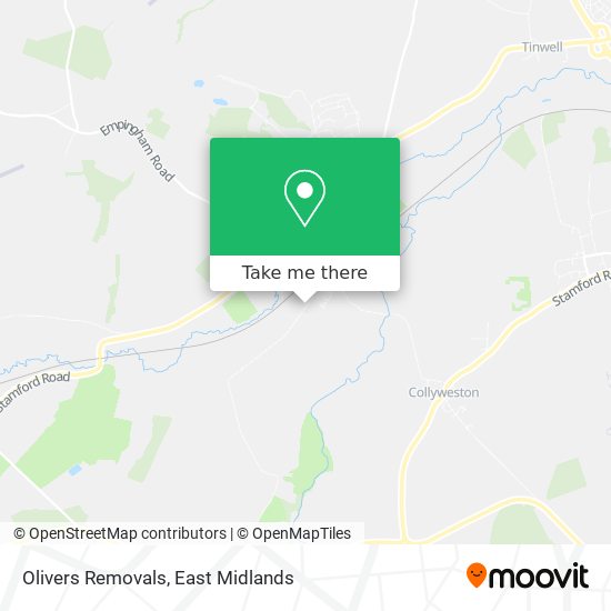 Olivers Removals map