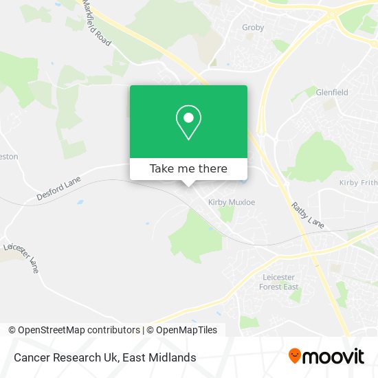 Cancer Research Uk map
