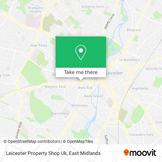 Leicester Property Shop Uk map