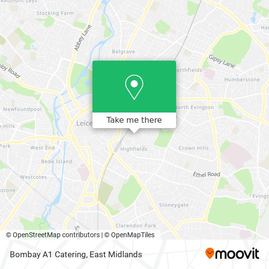 Bombay A1 Catering map