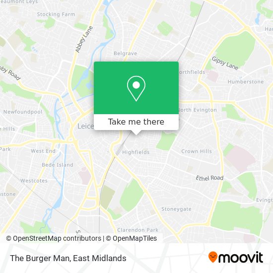 The Burger Man map