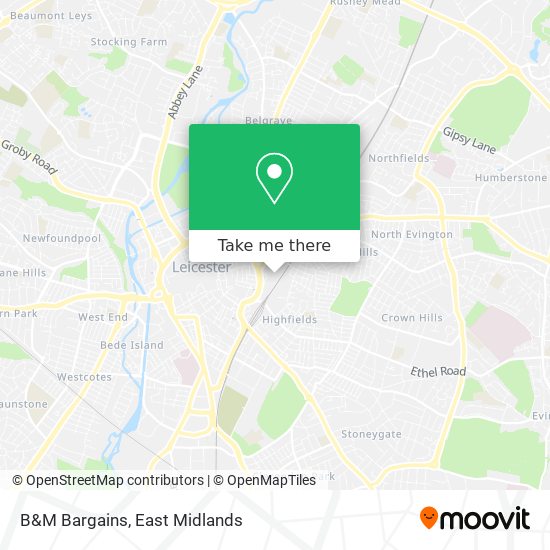 B&M Bargains map