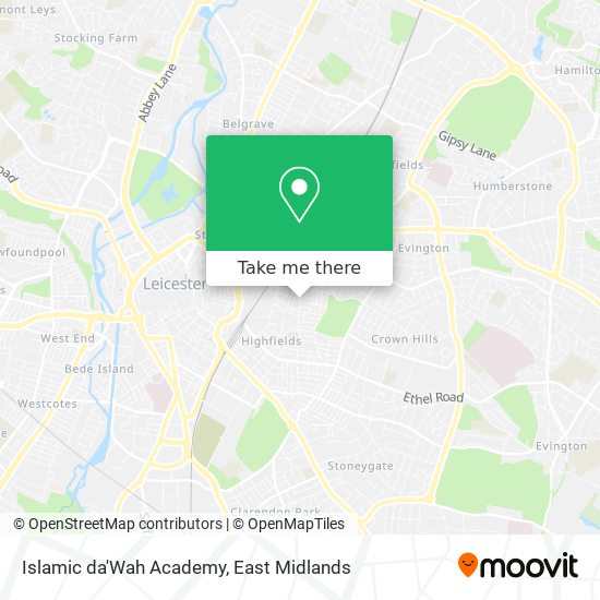 Islamic da'Wah Academy map