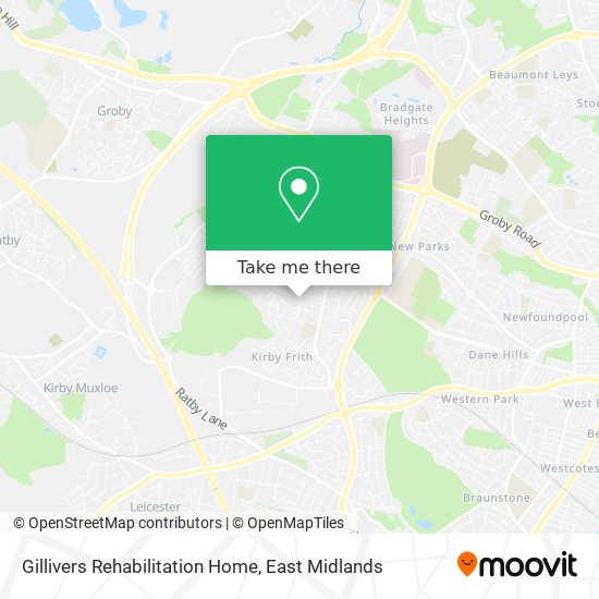 Gillivers Rehabilitation Home map