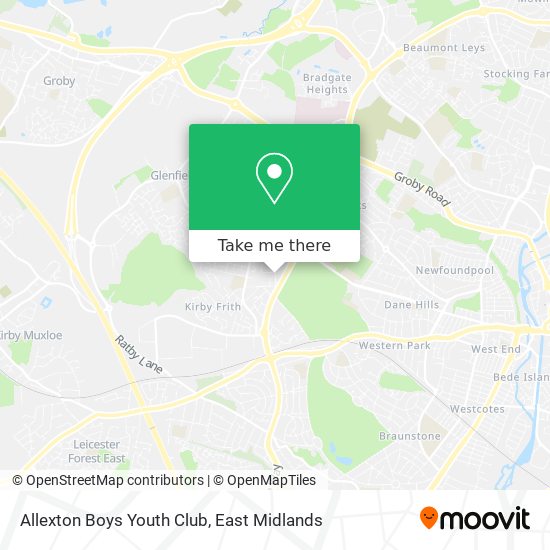 Allexton Boys Youth Club map