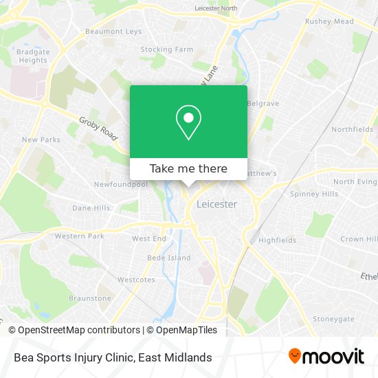 Bea Sports Injury Clinic map