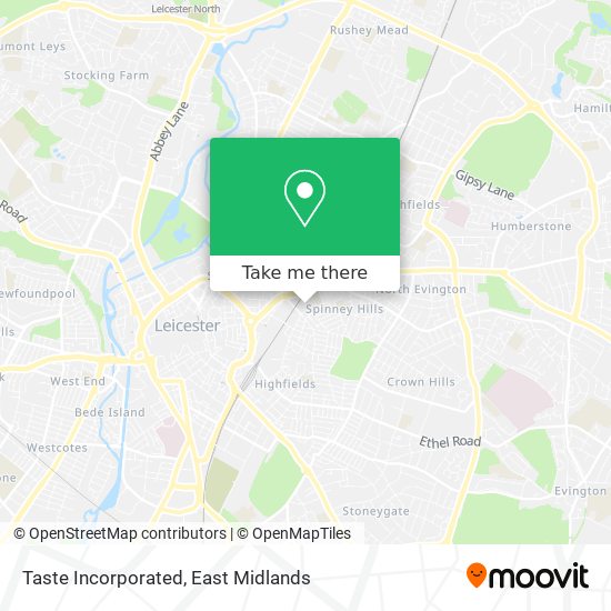 Taste Incorporated map