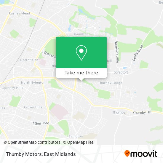 Thurnby Motors map