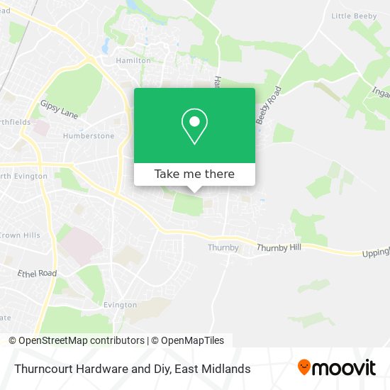 Thurncourt Hardware and Diy map