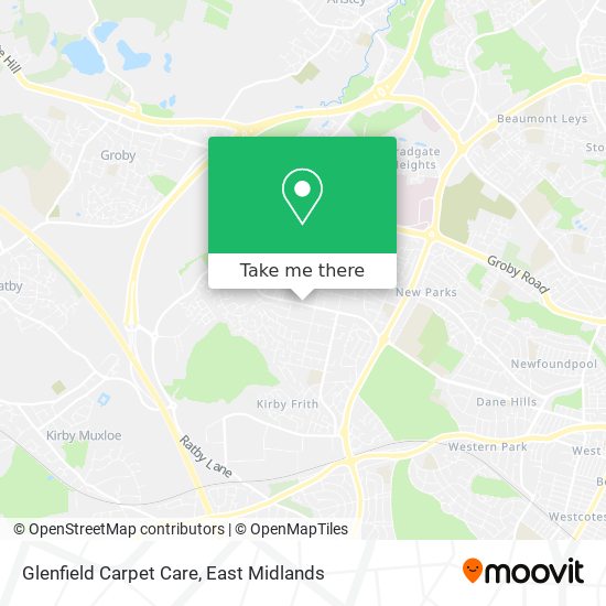 Glenfield Carpet Care map