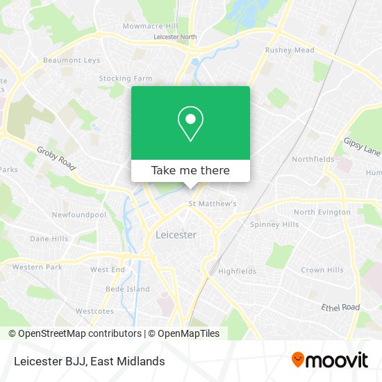 Leicester BJJ map