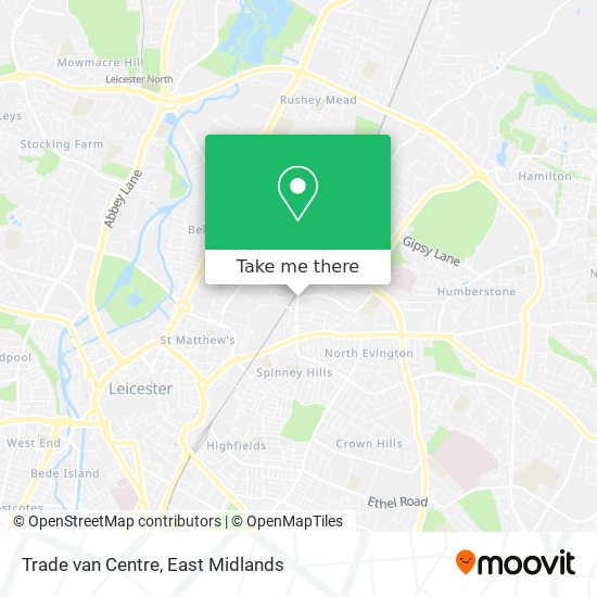 Trade van Centre map