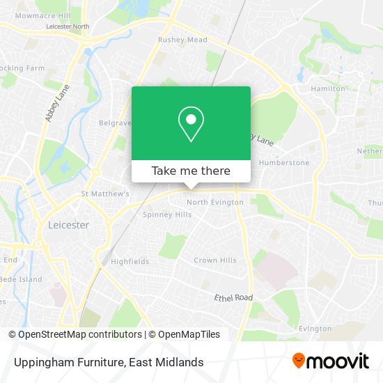 Uppingham Furniture map