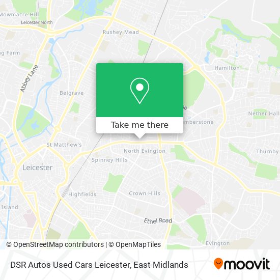 DSR Autos Used Cars Leicester map