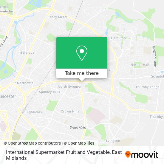 International Supermarket Fruit and Vegetable map